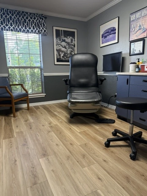 medical examination room interior design at our podiatry